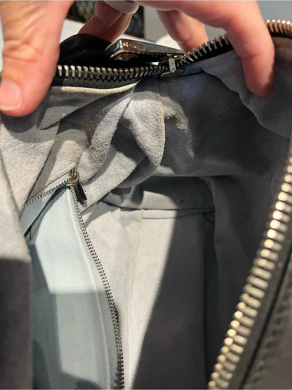 Marc Jacobs Black Leather Hobo Handbag